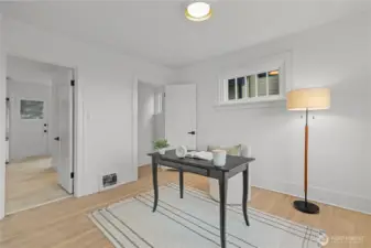 Bedroom/Office-Flex Space. Water views out the front and 2 room entrance points