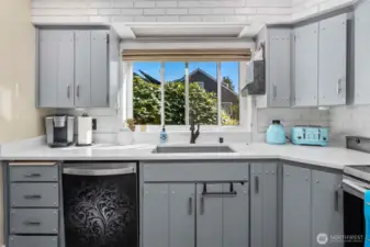 Lots of natural light while you're preparing meals.