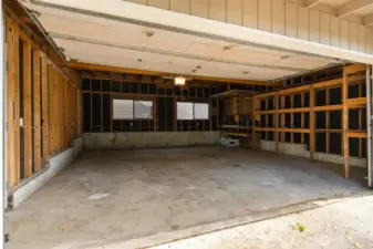Large 2 Car Garage & Storage
