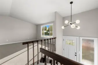 New front door & lighting upon entering.....