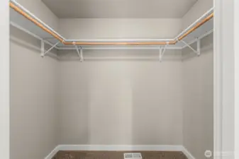 Walk in closet in Bedroom 2.