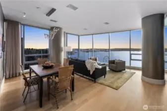 Capture the majestic sunsets from all common rooms