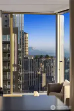 See Mt. Rainier to the South