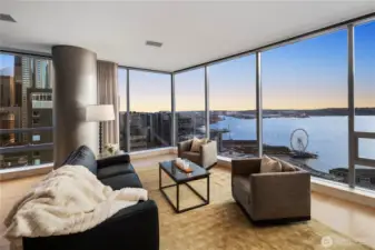 Relax in your lovely Living Room while treasuring the amazing views