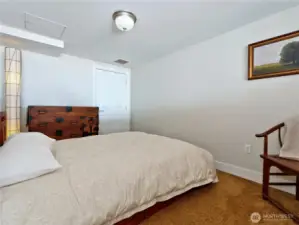 Bedroom features walk in closet