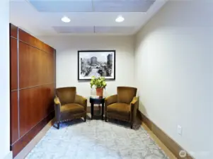 Lobby features concierge.