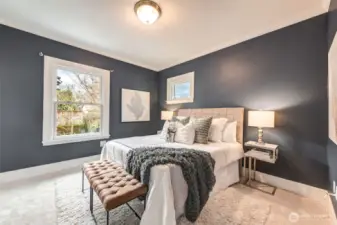 Primary bedroom has an adjoining room that could be used for multiple purposes, ie. nursery, office, yoga/workout space.