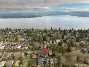 Ideal location, just 1/2 mile from Lake Washington and Madrona Beach Park.