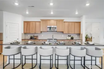 Staged photos are of model home