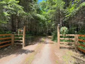 Private Entry leads you through an enchanted forest guiding you to a Beautiful Property