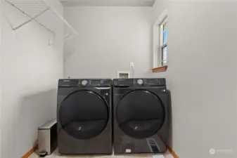 Upper floor laundry room