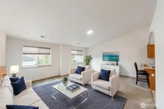 Living room virtually staged just for a an bit of idea.