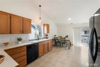 tons of counter space in this kitchen