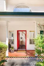 Etched front door leads to an impressive, open entry. This home is perched on a coveted dead end street in the West Beverly Hills addition.