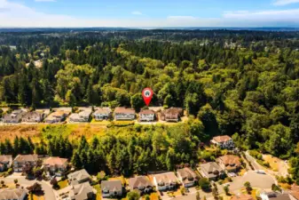 W street is a special one. Homes on one side and the watershed on the other for added privacy.