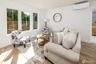 Flush with natural light and designer accents, welcome the outdoors into your living space.