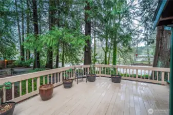 Views from every space of this extra large deck!