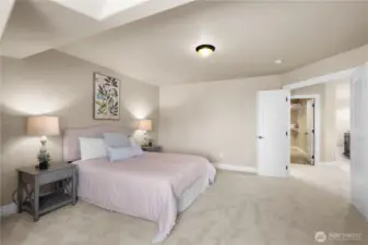 Features double entry doors.