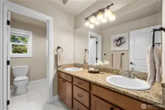 Second full bathroom upstairs to service the bedrooms.