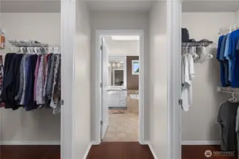 Primary Walk-In closets