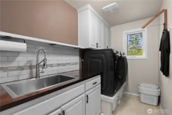 Utility Room on upper floor