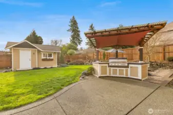 Custom Covered BBQ grill