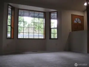 Living Room Bay Windows capture maximum northwest light.