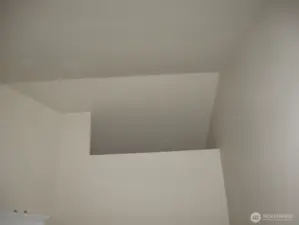 High, cathedral ceilings.