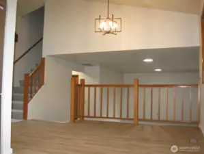 Dining Room overlooks the Family Room.