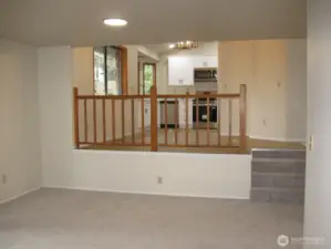 Family room is open to the kitchen for convenience and casual living.