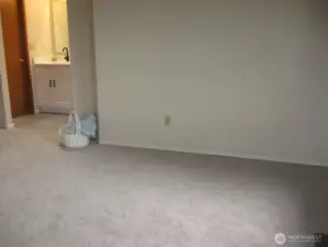 Spacious Primary Bedroom enjoys an en suite Bath and walk in closet.