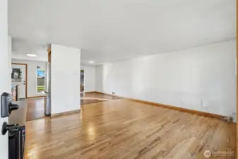 Enter into an open and spacious living area