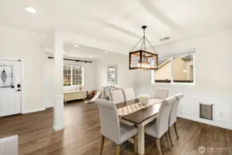 Open floor plan with formal dining