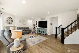 Gorgeous updated wainscot custom wall