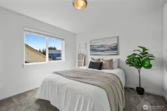 Upstairs bedroom #3 (currently being used as office)