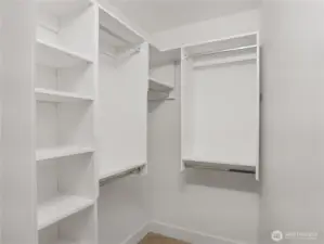 Primary walk-in closet