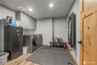 Laundry & Tonal (exercise room)