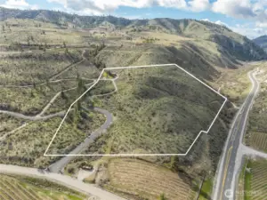 Rough outline of property