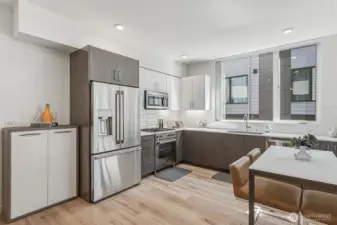 Extra pantry cabinet on the left is included.