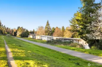 Easy access to trails just behind your fence