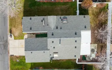 Aerial view of the property