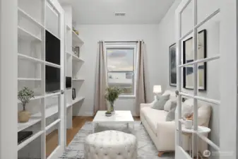 Virtual Staging Den/Office