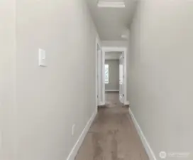 Smart layout with easy laundry room access from every bedroom.