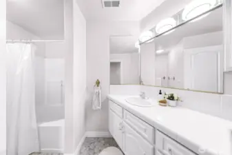 1 of 2 upstairs Bathrooms