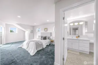 This Bedroom also features an ensuite bathroom. Large and luxurious like the rest of the home.