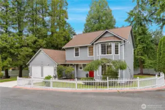 Front Elevation. Beautifully updated 3 bedroom, 2.5 bath home, with 2,050 sq. ft. of interior space.