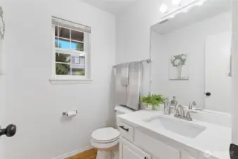Main floor powder room.
