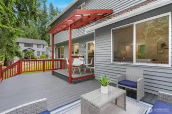 Relax or entertain on your large deck.