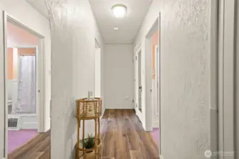 Hall and stairs to upper level