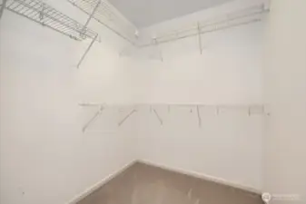 Walk-in closet with organizers